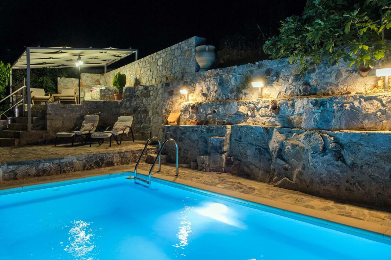 Stone Built Villa Galatia, Poolside & Perfect View Karés Exteriér fotografie